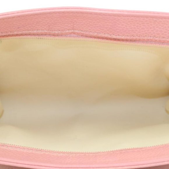 Chanel Pink Caviar Leather Cosmetic Pouch Toiletry - Picture 4 of 12